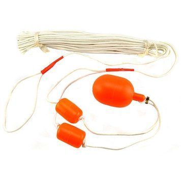 Спасательный конец Александрова КК-1 30 м полипропиленовый шнур утопающих с поплавками 54 и 90 мм 8233 фото