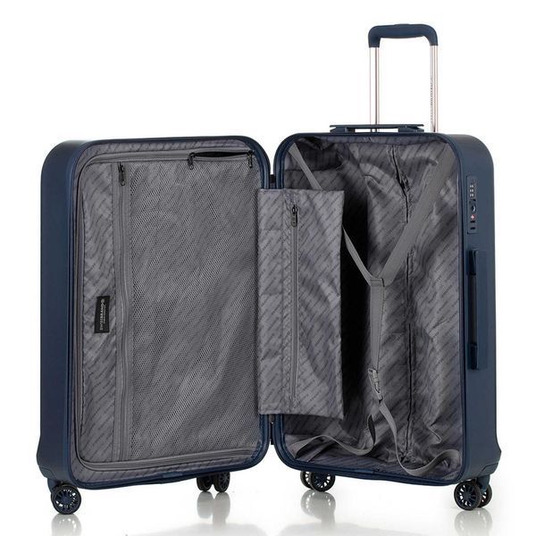 Чемодан Swissbrand Лондон M Нейві SWB_LHLON603M 77 л полікарбонат і АБС 4 колеса TSA кодовий замок DAS301597 фото