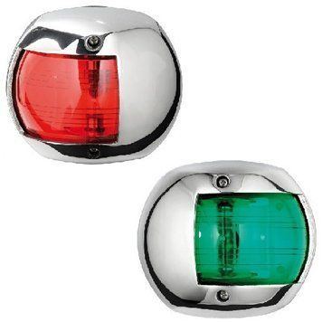 Огонь бортовой Classic 12 Osculati 12 В 10 Вт нержавеющая сталь навигационный зеленый/красный 11.407.0GR фото