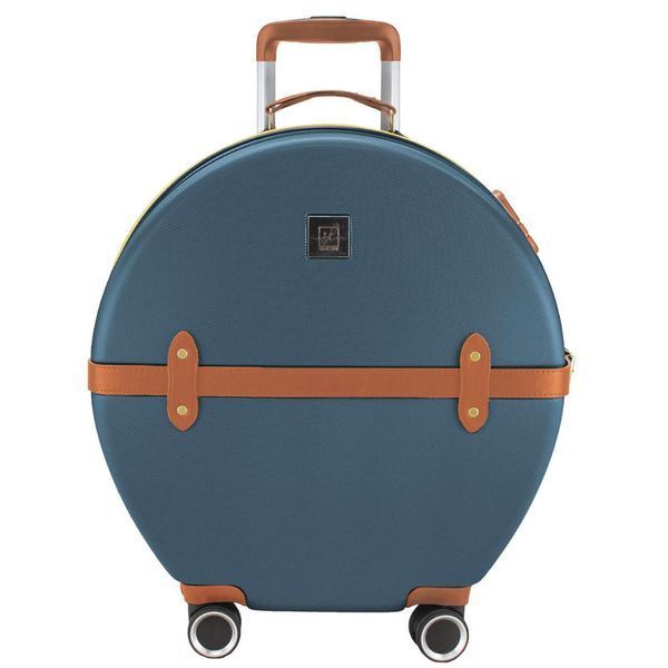 Чемодан Semi Line 24" M Синий/Коричневый T5672-3 для авиаперелетов 49 л ABS-пластик, кодовый замок, 4 колеса DAS302675 фото