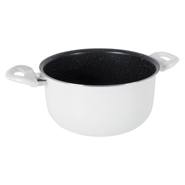 Кухонний набір Gimex Cookware Set induction 7 предметів White антипригарний 4-шарове покриття 24 см 3.5 мм 9 предметів DAS302018 фото