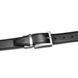 Мужской кожаный ремень Semi Line Black/Brown P8231-0 M двусторонний шириной 3.3 см для талии 93-102 см DAS303124 фото 2