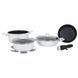 Кухонний набір Gimex Cookware Set induction 7 предметів White антипригарний 4-шарове покриття 24 см 3.5 мм 9 предметів DAS302018 фото 1