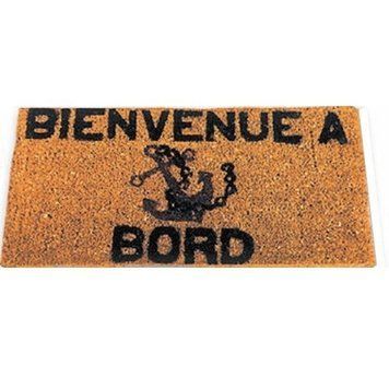 Килимок &ldquo;Bienvenue a Board&rdquo; Azur Marine для яхти та офісу ворсовий 25 х 50 см і 33 х 70 см новий Франція BIENVENUE фото