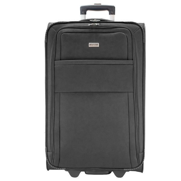 Чемодан Semi Line 25" M Черный T5601-3 | Средний 72 л Полиэстер 600D 2 колеса Защита углов DAS302287 фото