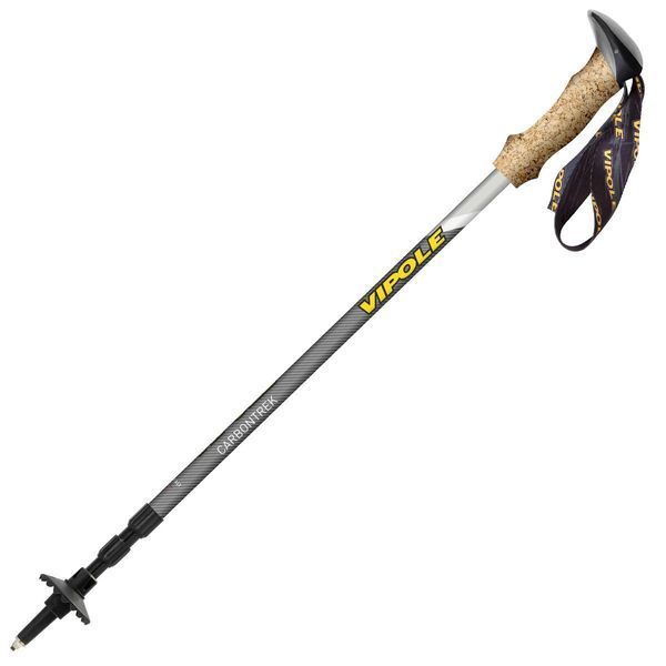 Трекінгові палки Vipole Carbontrek Cork DLX S25 02 телескопічні 100% карбон вага 173 г максимальна довжина 135 см DAS303445 фото