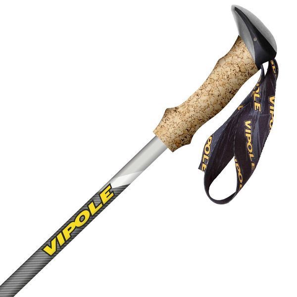Трекінгові палки Vipole Carbontrek Cork DLX S25 02 телескопічні 100% карбон вага 173 г максимальна довжина 135 см DAS303445 фото