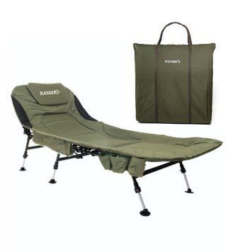 Кемпинговая раскладушка Ranger Campfeuer 6 ножек PVC 600 D 150 кг 11.5 кг 30-40х204х85-77-70 см RA5507 фото