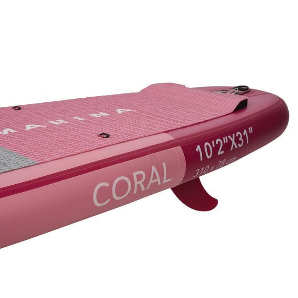 Доска надувная SUP board для плаванья с веслом Coral Raspberry &ndash; Advanced All-Around iSUP 3.1m/12cm BT-23COPR BT-23COPR фото
