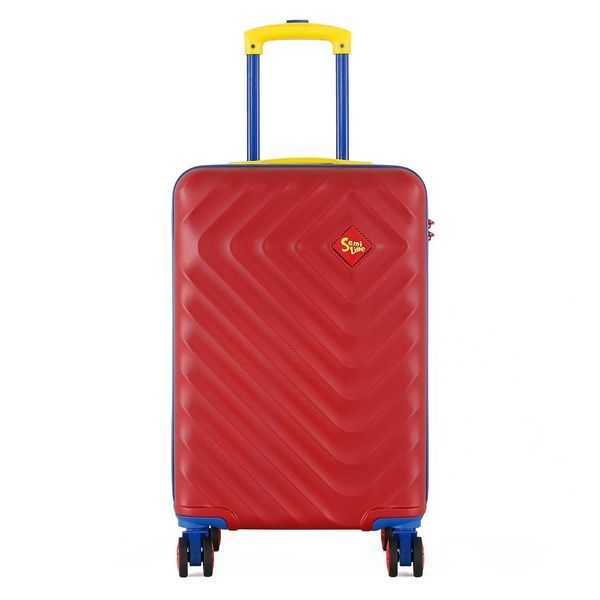 Чемодан Semi Line 20" S Червоний T5802-1 42 л ABS-пластик, кодовий замок, 4 колеса, ручна поклажа, легкий, Польща DAS303186 фото