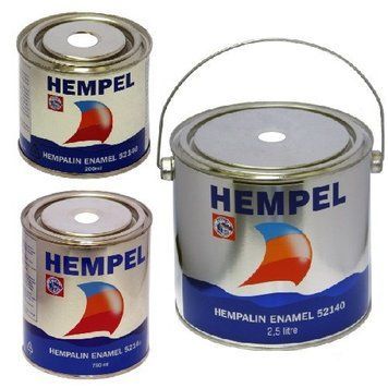 Фарба для суден HEMPALIN ENAMEL біла White 0.2/0.75/2.5 л Данія нова водовідштовхувальна 52140-10000 фото