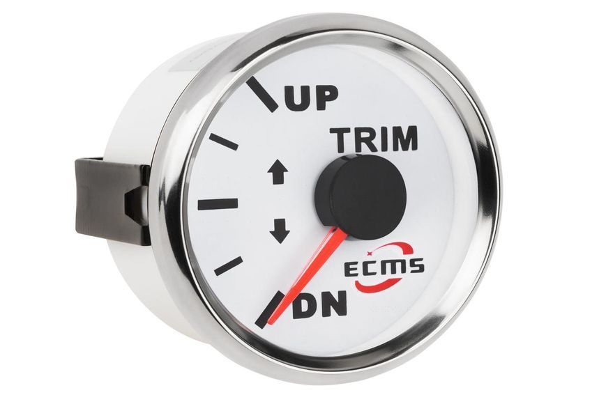 Датчик трима для човна та катера ECMS PMM2-WS-0-190 білий 800-00091 діаметр 55 мм з підсвіткою 800-00091 фото