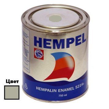 Краска HEMPALIN ENAMEL светло-серая (Grey HE) 750 мл алкидная атмосферостойкая для внутреннего и наружного 52140-12170/750 фото
