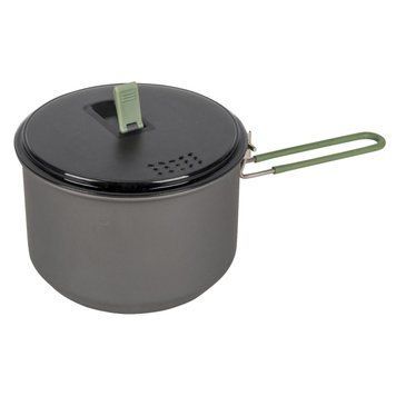 Каструля туристична Bo-Camp Explorer Hard Anodized 1L сірий/зелений 1л 0.25кг анодований алюміній складна ручка DAS302115 фото