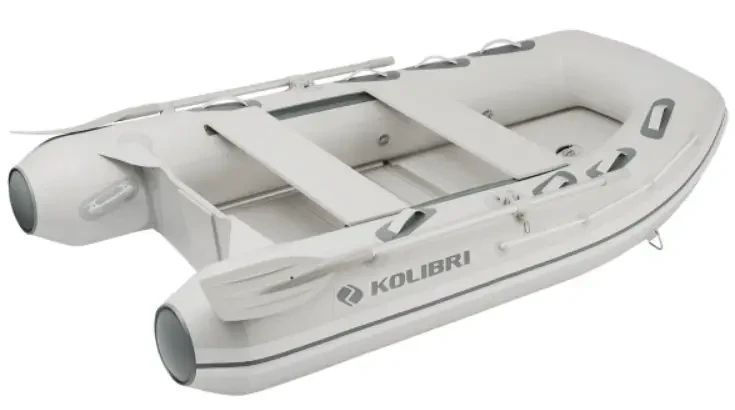 Надувна моторна кілевa човен ПВХ Колібри Kolibri KM-300DXL Explorer з алюмінієвим пайолом КМ-300DXL Алюмінієвий пай фото
