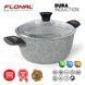 Кастрюля Flonal Dura Induction 4.3 л с крышкой Pyrex антипригарное покрытие Magma-Tech Plus для любых плит DAS301929 фото 2