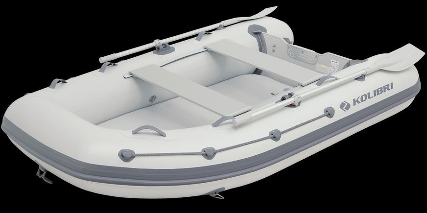 Надувна моторна кілевa човен ПВХ Колібри Kolibri KM-300DXL Explorer з алюмінієвим пайолом КМ-300DXL Алюмінієвий пай фото