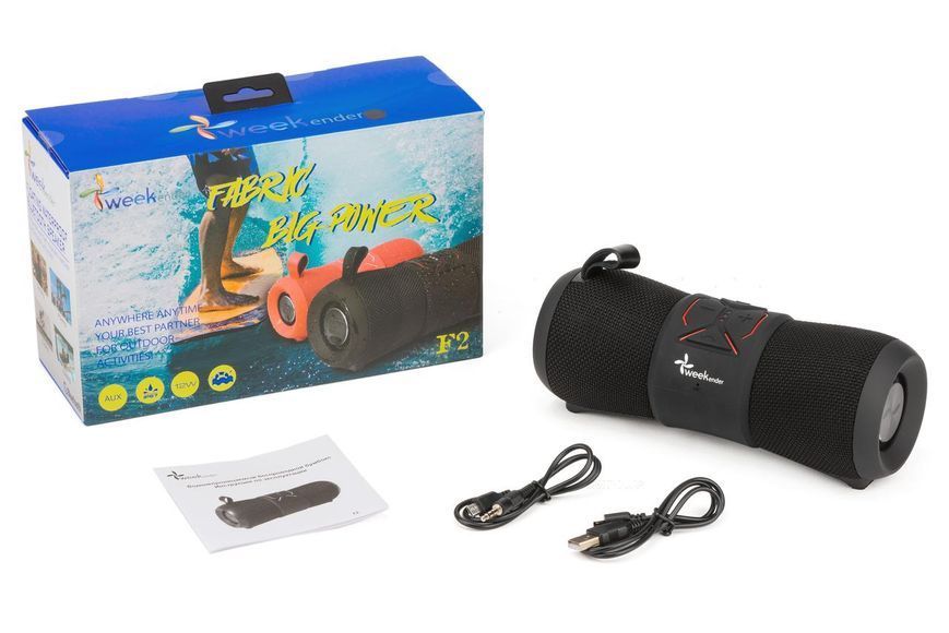 Водозахищений бумбокс Weekender F2 чорний для суден і катерів Bluetooth колонка IP67 12W F2 black фото
