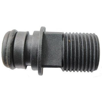 Фитинг для помп и насосов Europump прямой резьба 1/2&Prime; для водоснабжения лодок и катеров из черного пластика 16.532.01 фото