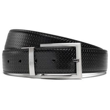Ремень Semi Line Black/Brown P8232-0 L двухсторонний натуральная кожа ширина 3.3 см размер L DAS303126 фото