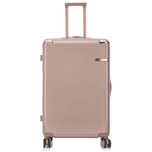 Чемодан Semi Line 28" L Шампань T5666-5 с кодовым замком, 4 колеса, ABS-пластик, 93 л для поездок DAS302652 фото