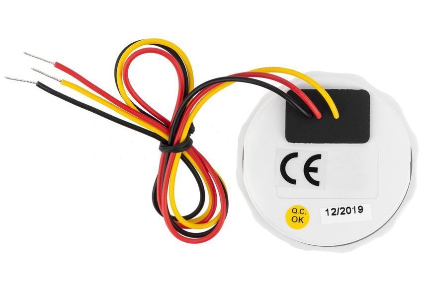 Цифровий судновий вольтметр I GAUGE 52MM з LED екраном 8-16В чорний нержавіюча сталь WKVOW-DGB1060 фото