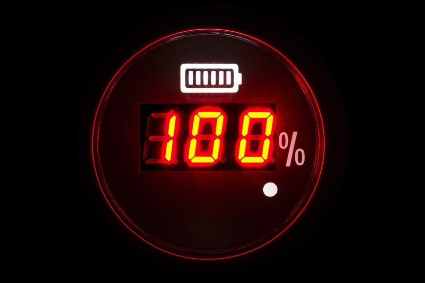 Цифровий судновий вольтметр I GAUGE 52MM з LED екраном 8-16В чорний нержавіюча сталь WKVOW-DGB1060 фото