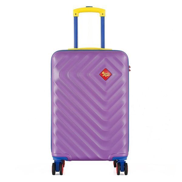 Чемодан Semi Line 20" S Фіолетовий T5804-1 для ручної поклажі 4 колеса кодовий замок об'єм 42 л ABS-пластик DAS303192 фото