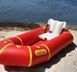 Пакрафт для рафтингу Ладья ЛП-245 Комфорт для бурхливої води з водовідливами легкий 8 кг червоний 250 кг 245 см LP-245-RK-red-yellow фото 2