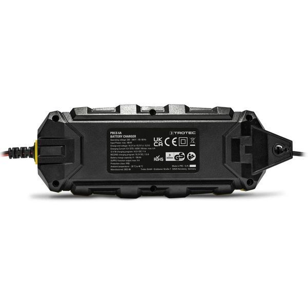 Зарядник для автоаккумуляторов Trotec PBCS 6A 12V до 150Ah с ЖК-экраном IP65 6 DAS302835 фото