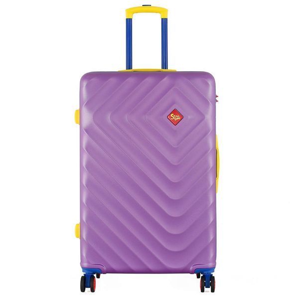 Чемодан Semi Line 28" L Фіолетовий T5804-3 з кодовим замком 100 л з ABS-пластика на 4 колесах для поїздок DAS303194 фото