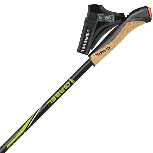 Палки для скандинавської ходьби Gabel FX-75 Snake Carbon 105 карбонові з наконечниками Dual Spike DAS303323 фото