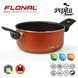 Кастрюля Flonal Pepita Granit 2.5 л PGFC22050 с антипригарным Mineralite покрытием красного цвета для газовых DAS301966 фото 2