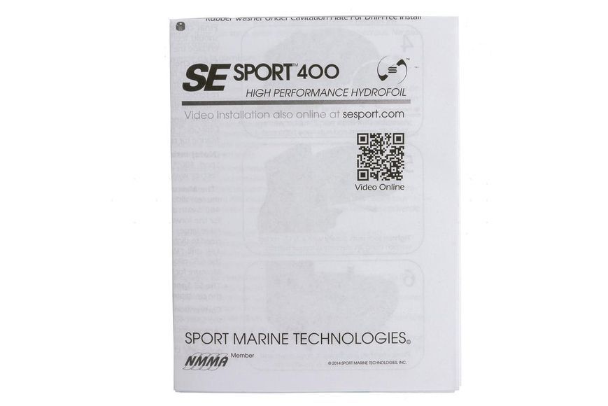 Гідрокрило для човнового мотора SE sport 400 до 300 к.с. SE400BLK чорний-сірий міцний пластик SE400BLK фото