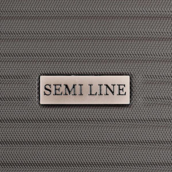 Чемодан Semi Line 20" S Графит T5711-1 с расширением 15% 4 колеса ABS-пластик кодовый замок ручная DAS302921 фото
