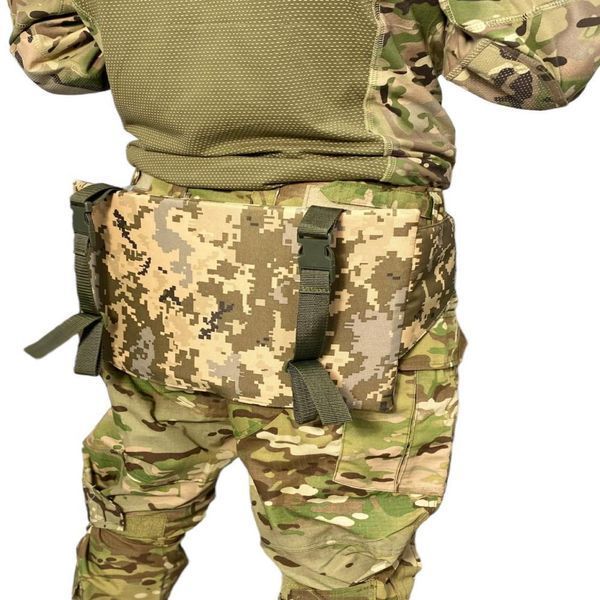Тактичне сидіння Ranger RA8908 з піксельною обшивкою 39х28см 10мм 600D PU водостійке RA8908 фото