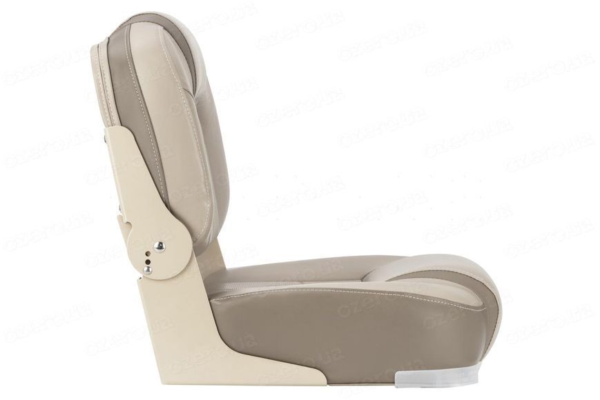 Сиденье в лодку катер и яхту Bass Boat Center Seat Песочно-Бордовое складное морской винил 430х420 мм 75246TB фото