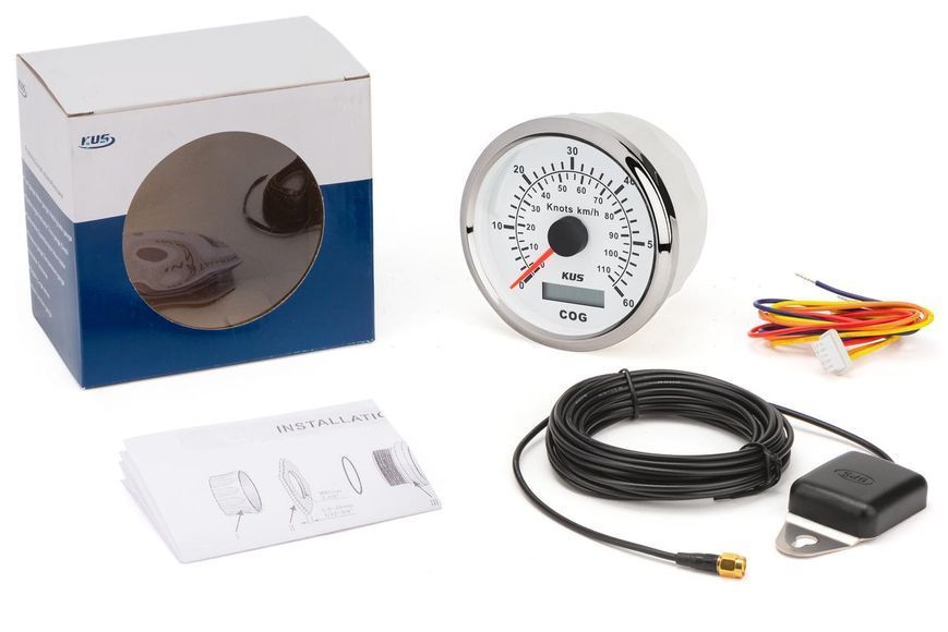 GPS спідометр для суден Wema CMSB-WS-60L 32 канали з зовнішньою антеною білий KY08103 фото