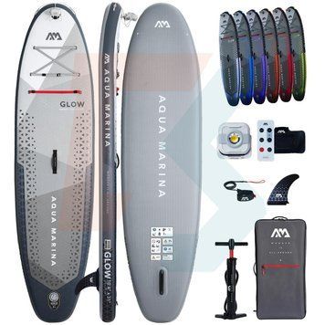 Надувная SUP доска с подсветкой 10&rsquo;4&Prime; Aqua Marina GLOW светящаяся доска для САП сёрфинга BT-24GL фото