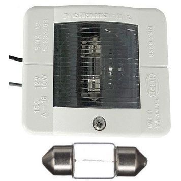 Кормовий вогонь для човна та катера Hella Marine серія 2010 12 В 10 Вт білий пластик IPX6 4011 фото