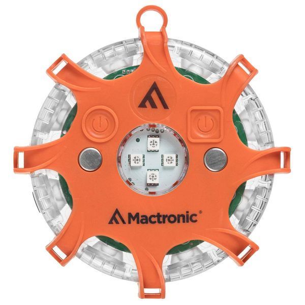 Комплект професійних ліхтарів Mactronic X-Flare 30 Лм Червоний/Синій/Помаранчевий 6 магнітних водонепроникних сигнальних DAS302492 фото