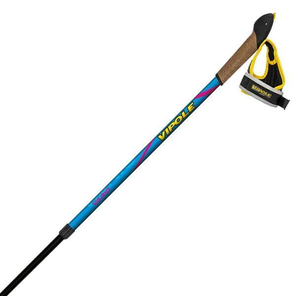 Палиці для скандинавської ходьби Vipole Vario Novice Blue/Violet телескопічні 2 секції вага 219 г довжина 90-130 см DAS303391 фото