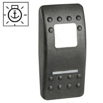 Клавиша Carling Switch Contura II с символом "Стояночные огни" черный поликарбонат противоскользящее 14.193.02 фото