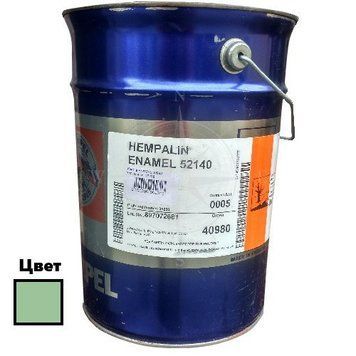 Фарба для човнів та катерів HEMPALIN ENAMEL світло-зелена 5 л атмосферостійка для сталевих і 52140-40980/5,0 фото