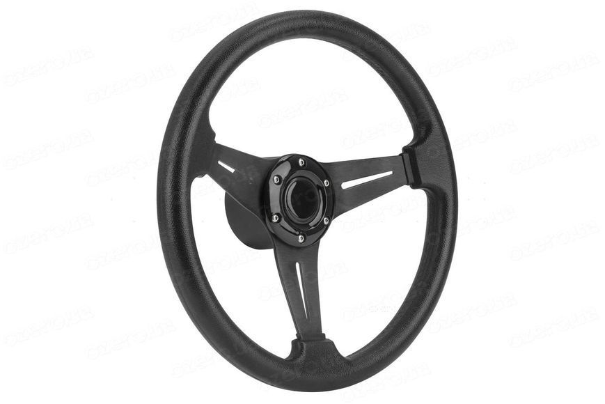 Рулевое колесо для лодки и катера 13.5" алюминий черное ААА 73052-BK 3 спицы шпоночное крепление Тайвань 73052-BK фото