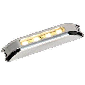 Светильник LED Osculati накладной нержавеющая сталь белый 12/24 В 0.5/1.2 Вт IP67 3 светодиода 13.428.11 фото