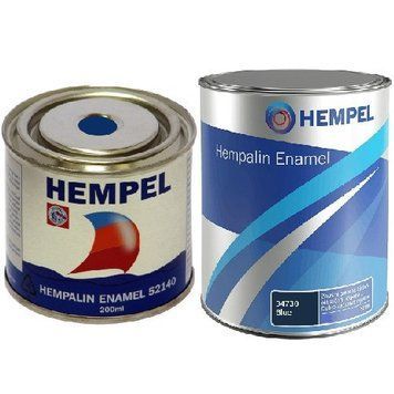 Фарба для суден HEMPALIN ENAMEL темно-синя 200/750 мл Данія Blue HE новинка 52140-34730 фото