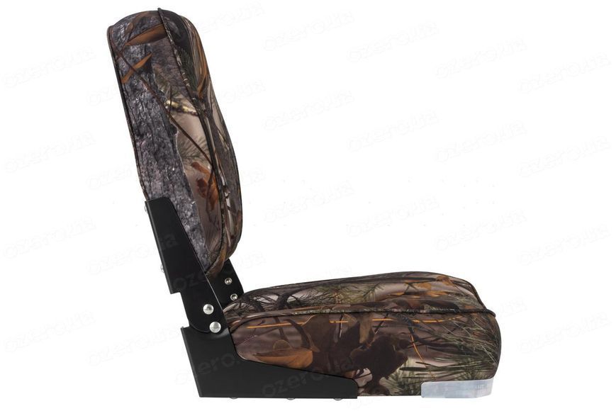 Сиденье судовое в лодку катер и яхту Low Back Bucket Seat камуфляжный полиэстер 440х400 мм складное 75126Camo-81 фото