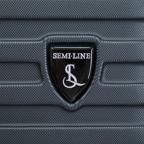 Чемодан Semi Line 24" M Темно-синій-Зелений T5865-2 69 л ABS-пластик 4 колеса з кодовим замком легкий DAS303219 фото