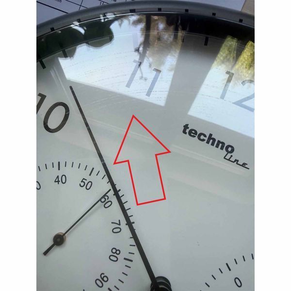 Настінний годинник Technoline WT650 White з термометром та гігрометром 235 мм DAS101069 фото